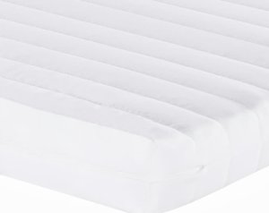 vidaXL Materac piankowy, biały, 80x210 cm, 7-strefowy, twardość 20 ILD 7