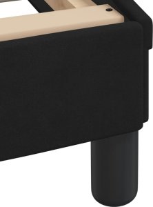 vidaXL Rama łóżka z LED, czarna, 100x200 cm, aksamitna 11