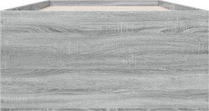 vidaXL Rama łóżka, szary dąb sonoma, 90x200cm, materiał drewnopochodny 4