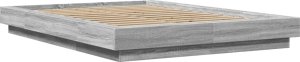 vidaXL Rama łóżka, szary dąb sonoma, 140x200cm materiał drewnopochodny 3