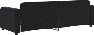 vidaXL Sofa z funkcją spania, czarna, 80x200 cm, obita aksamitem 5