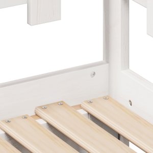 vidaXL Łóżko dzienne rozsuwane, szuflady, białe, 90x190 cm, sosnowe 9