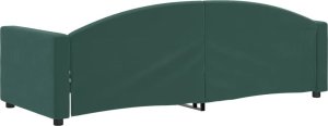 vidaXL Sofa z funkcją spania, ciemnozielona, 80x200 cm, aksamitna 5