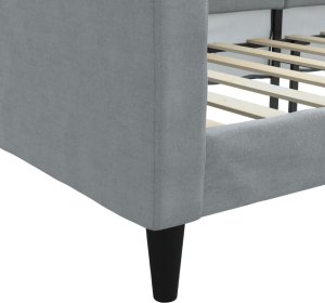 vidaXL Sofa z funkcją spania, jasnoszara, 90x190 cm, obita tkaniną 6