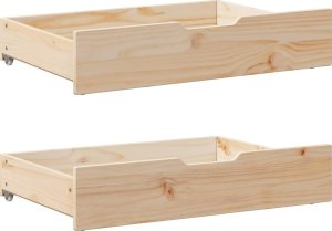 vidaXL Łóżko dzienne rozsuwane, z szufladami, 80x200 cm, lita sosna 10