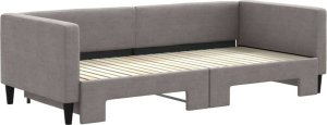 vidaXL Sofa rozsuwana, kolor taupe, 90x200 cm, tkanina 3