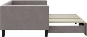 vidaXL Sofa rozsuwana, kolor taupe, 90x200 cm, tkanina 4