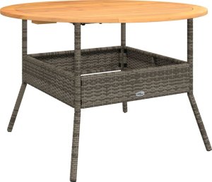 vidaXL 2-częściowa sofa ogrodowa z poduszkami, szara, polirattan 4