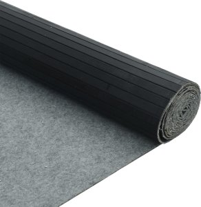 vidaXL Parawan,czarny, 165x250 cm,bambusowy 6