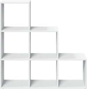 vidaXL Regał przegroda,3 poziomy,biały, 99x29x99 cm 5