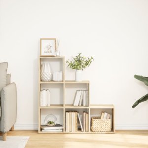 vidaXL Regał przegroda,3 poziomy, dąb sonoma, 99x29x99 cm 3