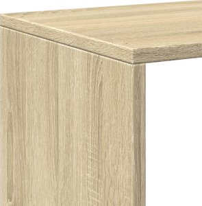 vidaXL Regał przegroda,3 poziomy, dąb sonoma, 99x29x99 cm 9