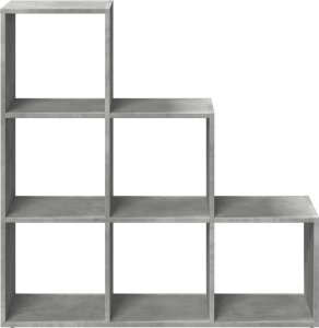 vidaXL Regał przegroda,3 poziomy,szarość betonu, 99x29x99 cm 5