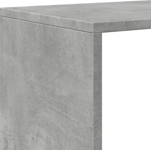 vidaXL Regał przegroda,3 poziomy,szarość betonu, 99x29x99 cm 9