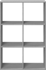 vidaXL Regał przegroda, szary dąb sonoma, 69,5x29x103,5 cm 5