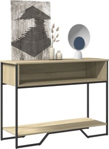 vidaXL Stolik konsolowy, dąb sonoma, 100x35x74,5 cm 1