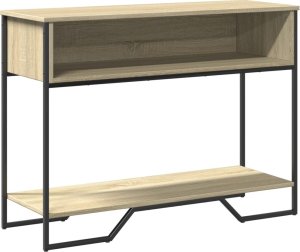 vidaXL Stolik konsolowy, dąb sonoma, 100x35x74,5 cm 2