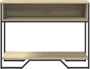 vidaXL Stolik konsolowy, dąb sonoma, 100x35x74,5 cm 4
