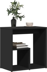 vidaXL Stolik boczny, czarny, 50x30x50 cm, materiał drewnopochodny 4