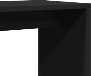 vidaXL Stolik boczny, czarny, 50x30x50 cm, materiał drewnopochodny 8