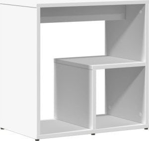 vidaXL Stolik boczny, biały, 50x30x50 cm, materiał drewnopochodny 7