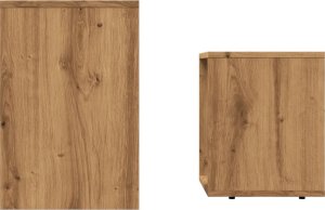 vidaXL Stoliki kawowe, wsuwane jeden po drugi, 2 szt., dąb artisan 5