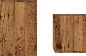 vidaXL Stoliki kawowe, wsuwane jeden po drugi, 2 szt., stare drewno 5