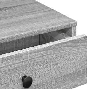 vidaXL Stolik kawowy, szary dąb sonoma, 90x90x28 cm 8