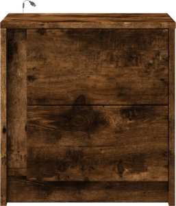 vidaXL Szafka nocna z LED, przydymiony dąb, materiał drewnopochodny 6