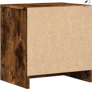 vidaXL Szafka nocna z LED, przydymiony dąb, materiał drewnopochodny 8