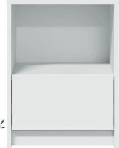 vidaXL Szafki nocne z LED, 2 szt., białe, materiał drewnopochodny 6