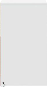 vidaXL Szafka nocna z LED, biała 7