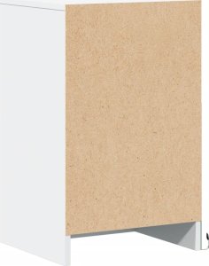 vidaXL Szafka nocna z LED, biała 8