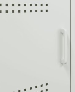 vidaXL Szafka nocna, biała, 36x39x50,5 cm, stal 12