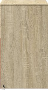 vidaXL Szafki nocne z LED, 2 szt., dąb sonoma 7