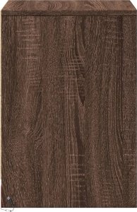 vidaXL Szafka nocna z LED, kolor brązowy dąb 7