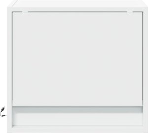 vidaXL Wiszące szafki nocne z LED, 2 szt., białe 6