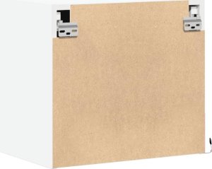 vidaXL Wiszące szafki nocne z LED, 2 szt., białe 9