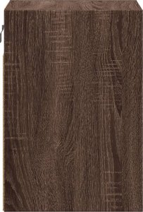 vidaXL Wiszące szafki nocne z LED, 2 szt., brązowy dąb 7