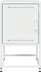 vidaXL Szafki nocne, 2 szt., białe, 36x39x60,5 cm, stal 5