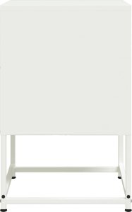 vidaXL Szafki nocne, 2 szt., białe, 36x39x60,5 cm, stal 7