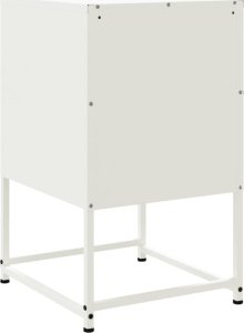 vidaXL Szafki nocne, 2 szt., białe, 36x39x60,5 cm, stal 8