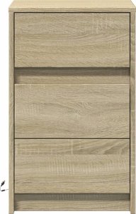 vidaXL Szafka nocna z LED, kolor dąb sonoma 6