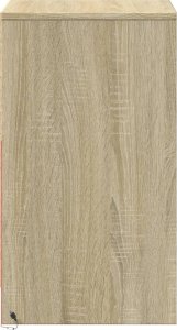 vidaXL Szafka nocna z LED, kolor dąb sonoma 7