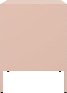 vidaXL Szafki nocne, 2 szt., różowe, 36x39x50,5 cm, stal 7