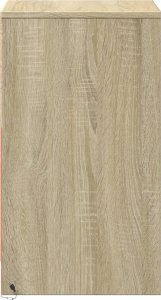 vidaXL Szafka nocna z LED, kolor dąb sonoma 7