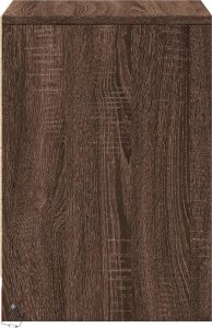 vidaXL Szafki nocne z oświetleniem LED, 2 szt., kolor brązowy dąb 7