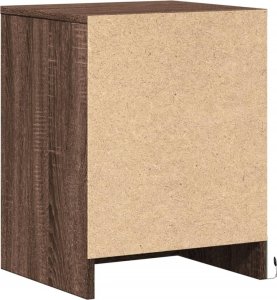 vidaXL Szafki nocne z oświetleniem LED, 2 szt., kolor brązowy dąb 8