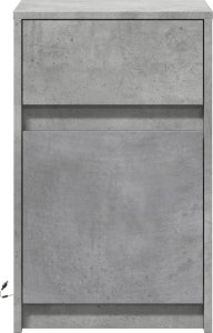 vidaXL Szafki nocne z podświetleniem LED, 2 szt., szarość betonu 6