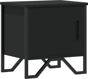 vidaXL Szafka nocna, czarna, 40x30x40 cm, materiał drewnopochodny 2